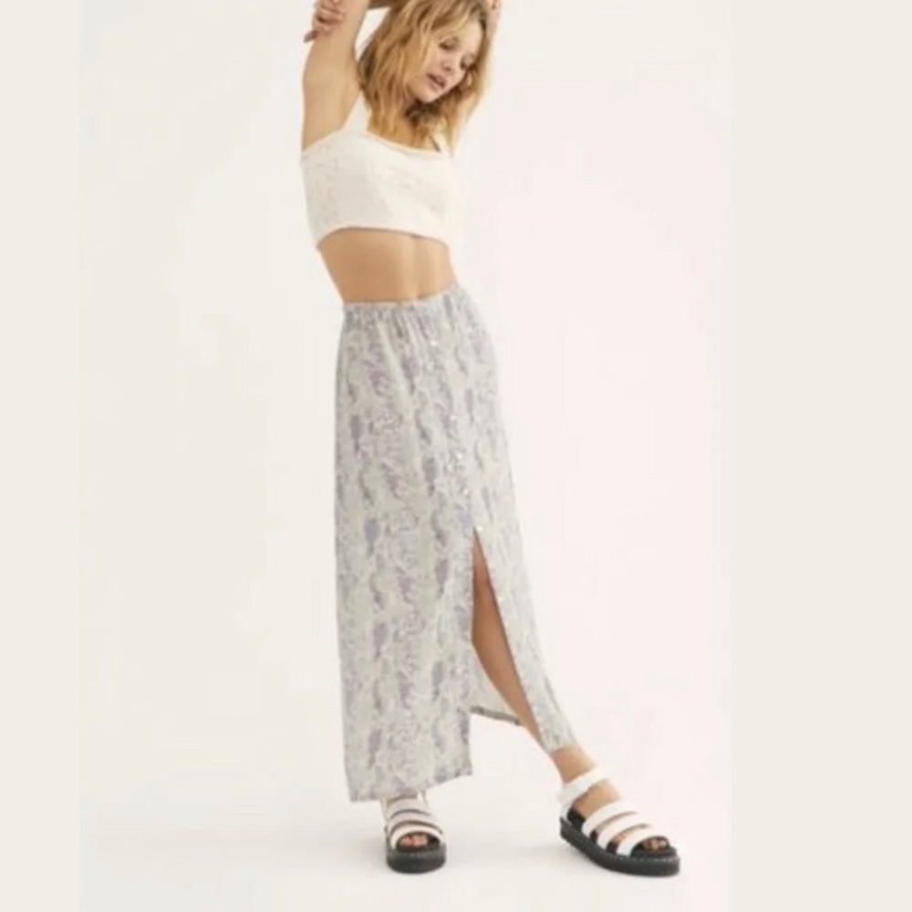 Free People Katie Midi Skirt Z46-1